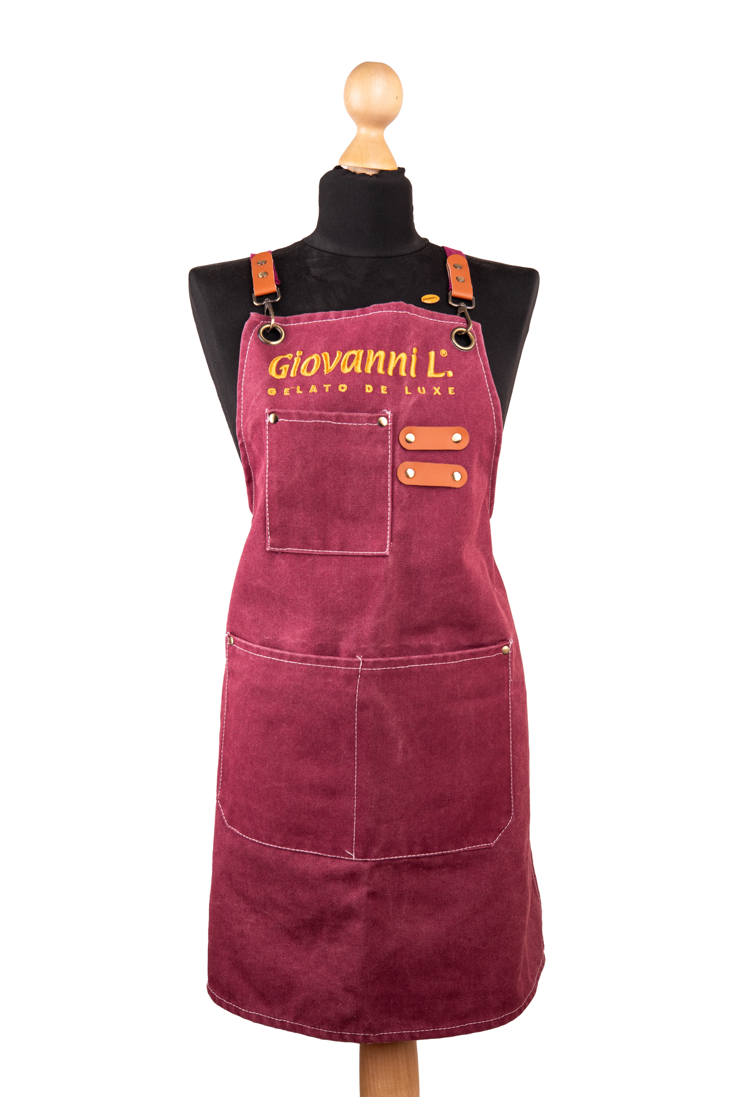 GL Latzschürze Rot mit Logo