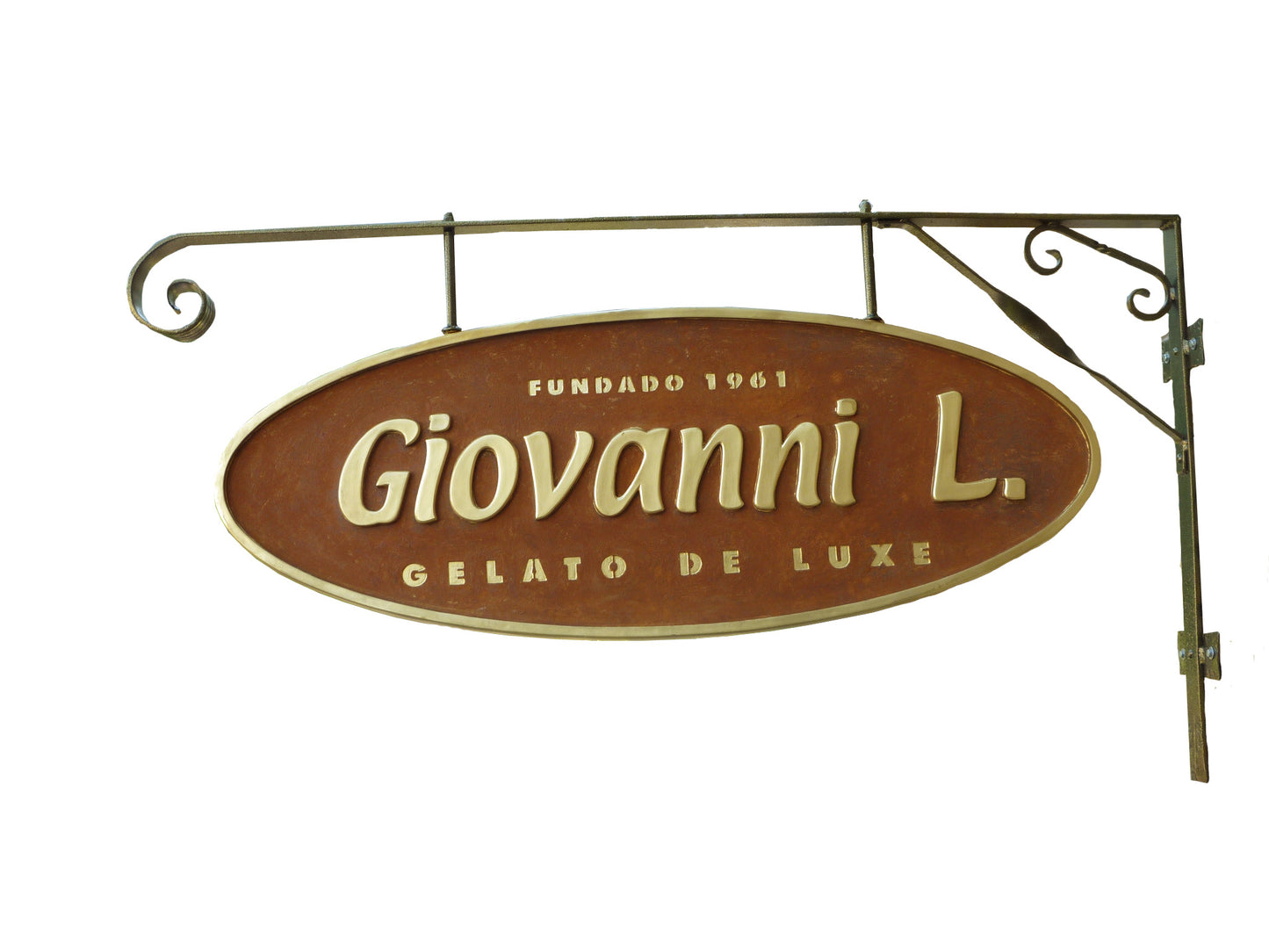 GL Logo Doppelseitig Wand