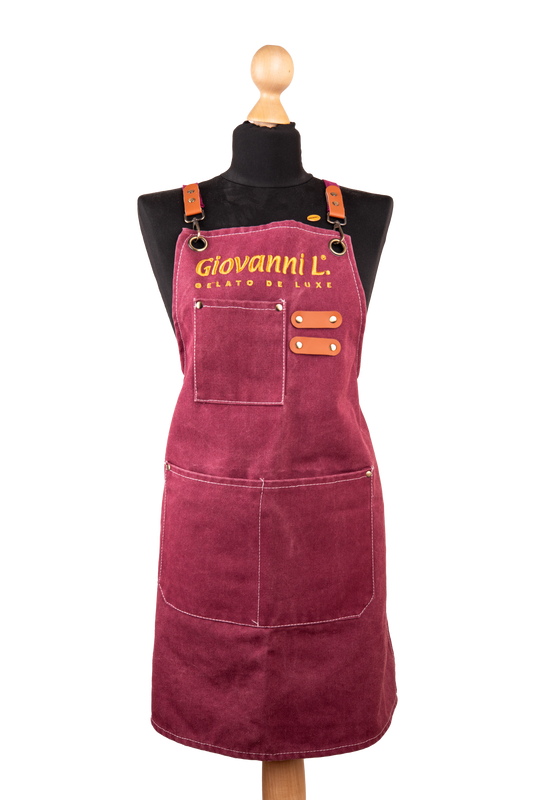 GL Latzschürze Rot mit Logo