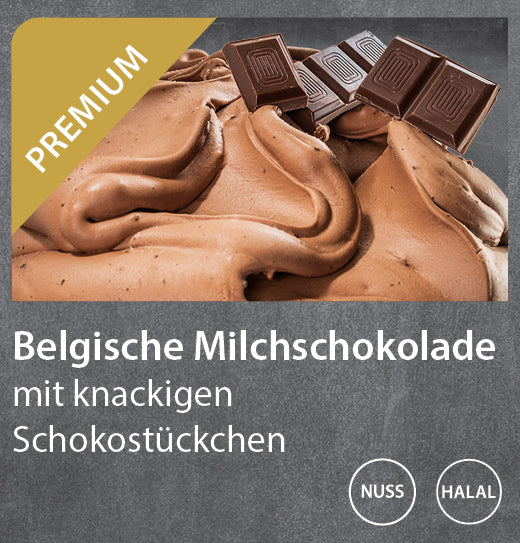 Belgische Milchschokolade Eis (5l Berg)