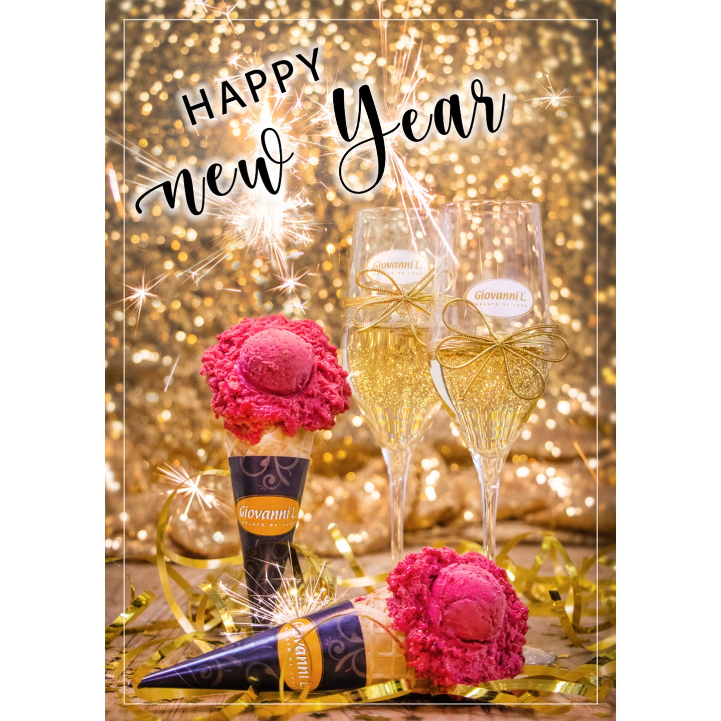 Postkarte - Happy New Year