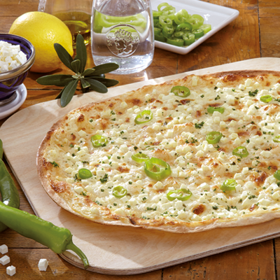Flammkuchen Griechische Art